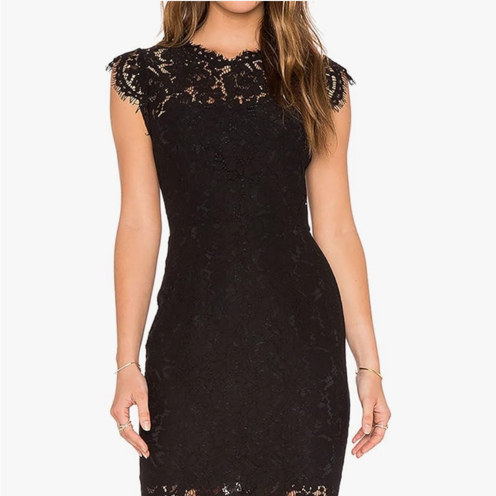 Elegant Black Lace Dress